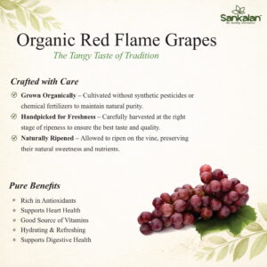 Organic Red Flame Grapes(Seedless)