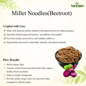 Millet Noodles Beetroot