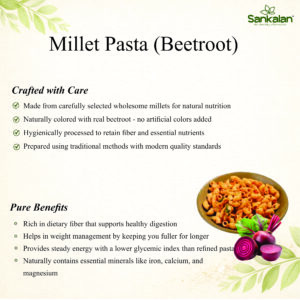 Millet Pasta Beetroot
